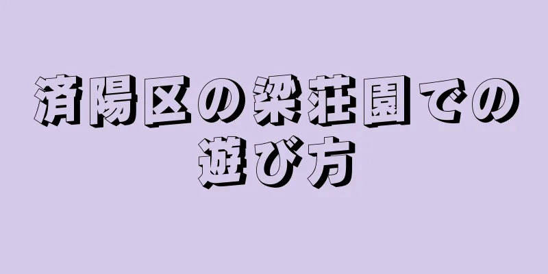 済陽区の梁荘園での遊び方