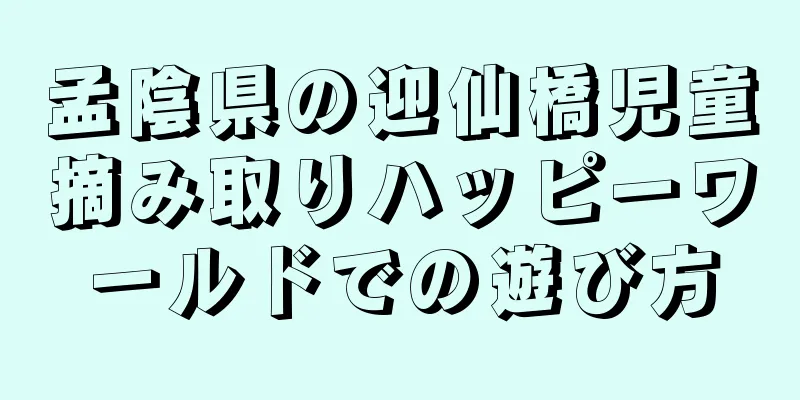 孟陰県の迎仙橋児童摘み取りハッピーワールドでの遊び方
