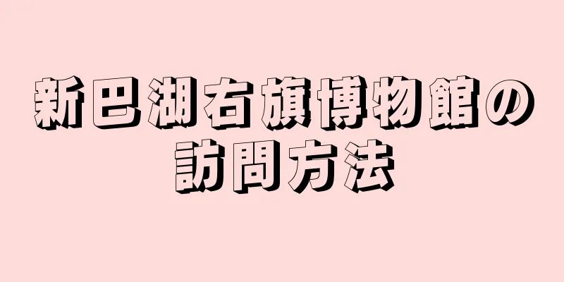 新巴湖右旗博物館の訪問方法