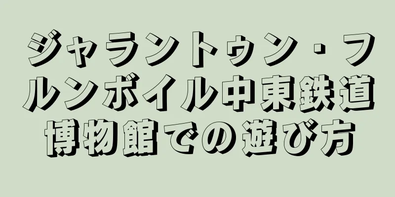 ジャラントゥン・フルンボイル中東鉄道博物館での遊び方