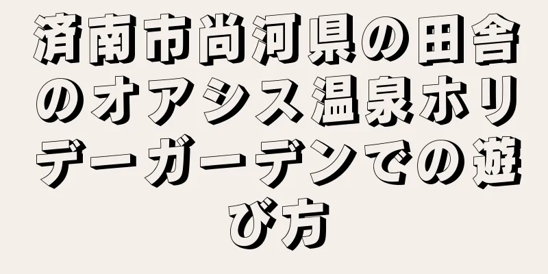 済南市尚河県の田舎のオアシス温泉ホリデーガーデンでの遊び方