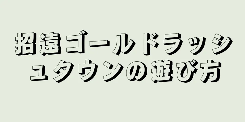 招遠ゴールドラッシュタウンの遊び方