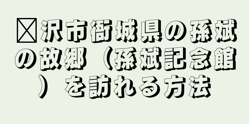 菏沢市衙城県の孫斌の故郷（孫斌記念館）を訪れる方法