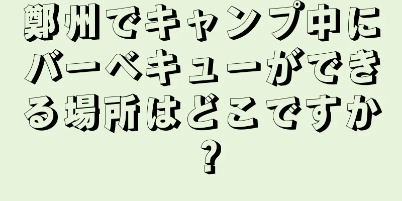 鄭州でキャンプ中にバーベキューができる場所はどこですか？
