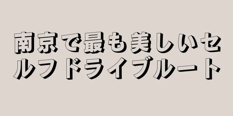 南京で最も美しいセルフドライブルート