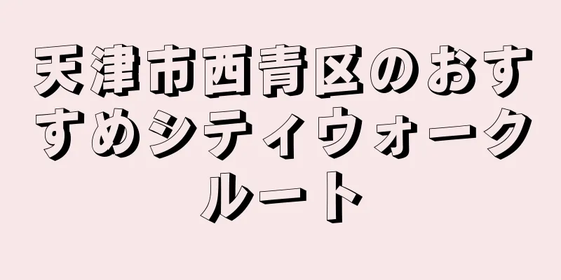 天津市西青区のおすすめシティウォークルート
