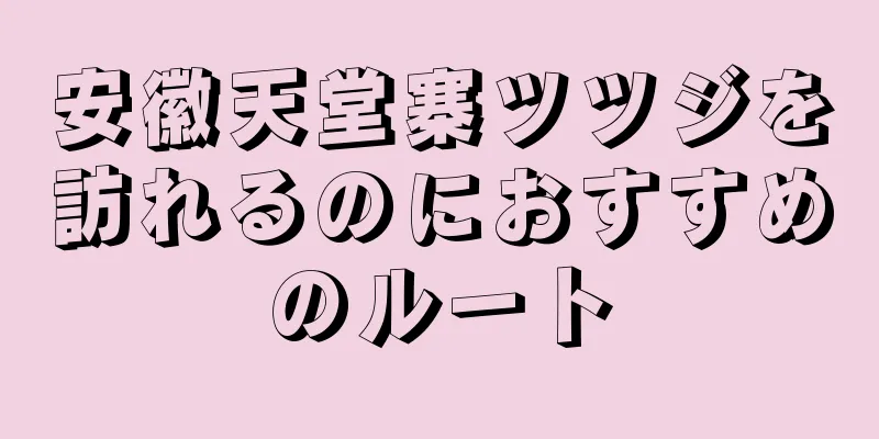 安徽天堂寨ツツジを訪れるのにおすすめのルート