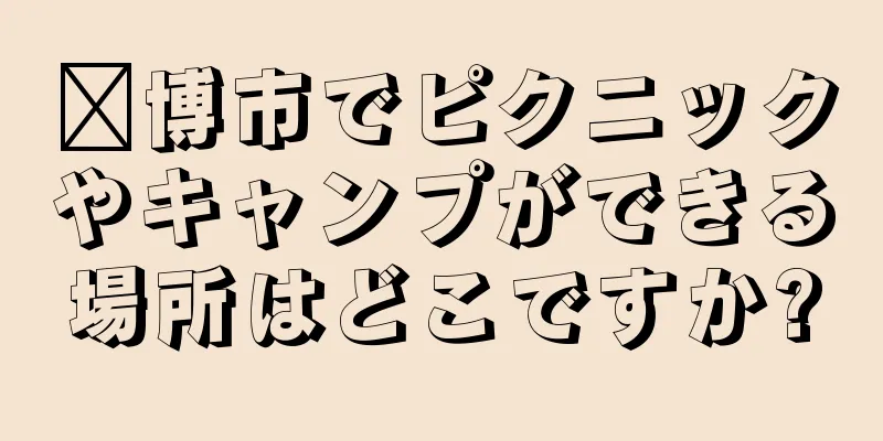 淄博市でピクニックやキャンプができる場所はどこですか?