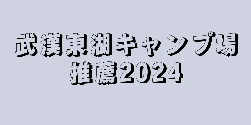 武漢東湖キャンプ場推薦2024
