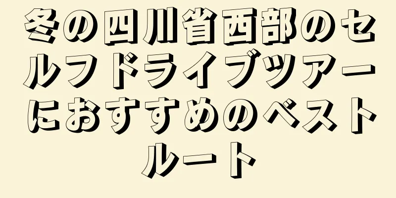 冬の四川省西部のセルフドライブツアーにおすすめのベストルート