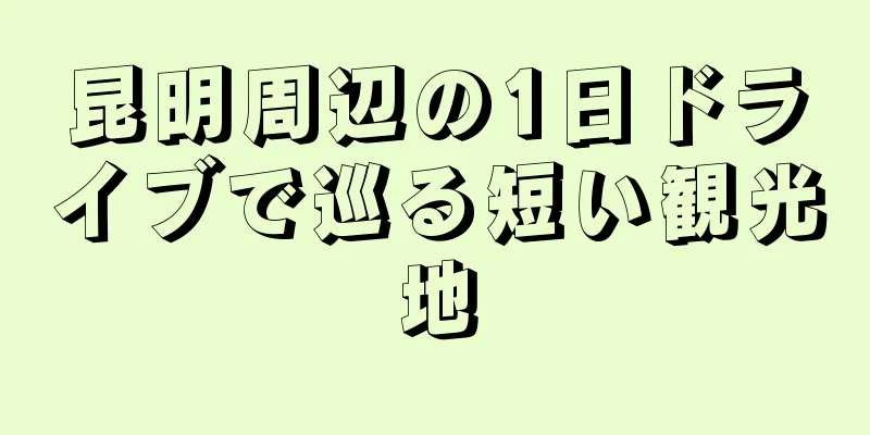 昆明周辺の1日ドライブで巡る短い観光地
