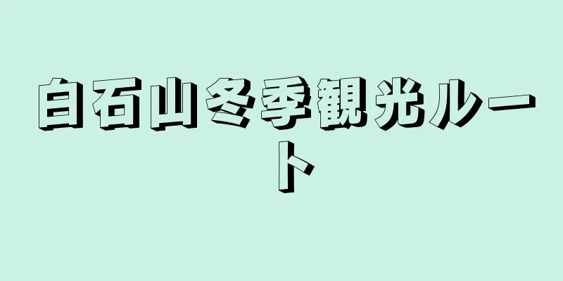 白石山冬季観光ルート