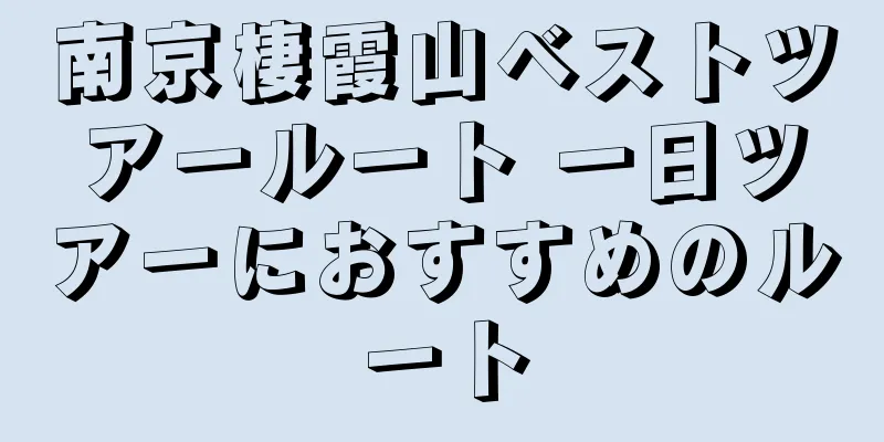 南京棲霞山ベストツアールート 一日ツアーにおすすめのルート