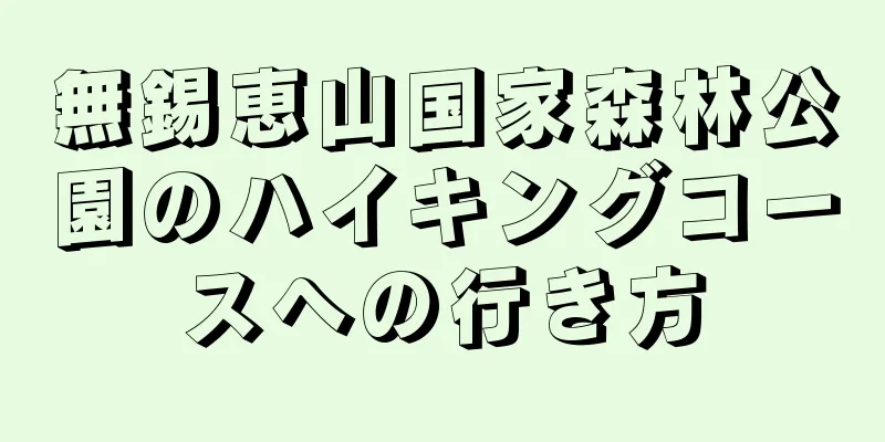 無錫恵山国家森林公園のハイキングコースへの行き方