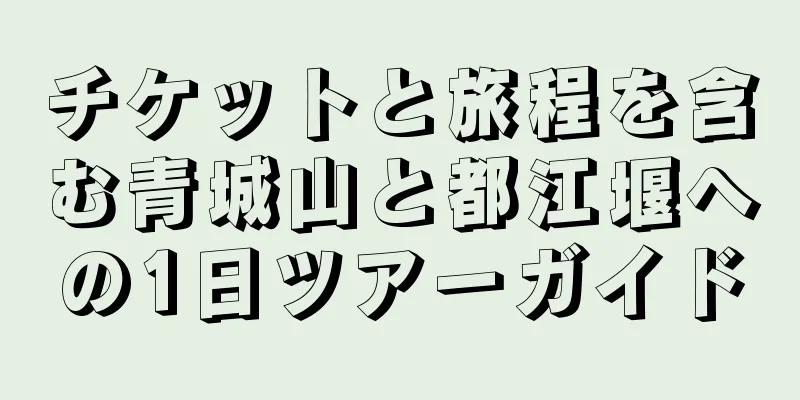 チケットと旅程を含む青城山と都江堰への1日ツアーガイド