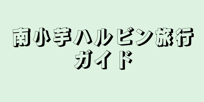 南小芋ハルビン旅行ガイド