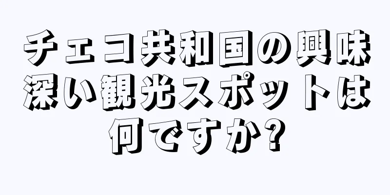 チェコ共和国の興味深い観光スポットは何ですか?