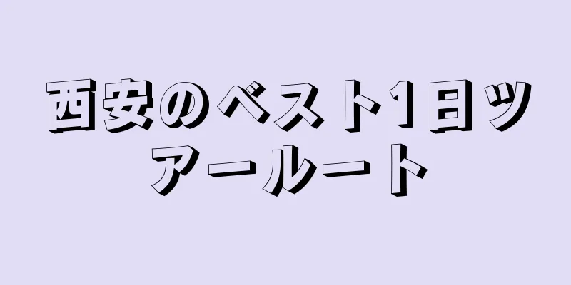 西安のベスト1日ツアールート