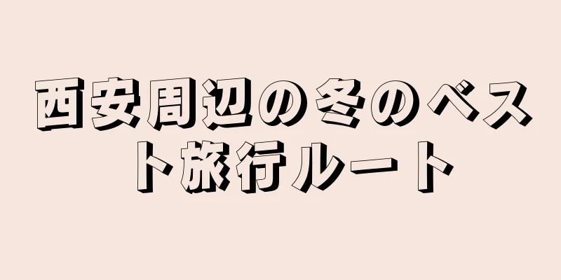 西安周辺の冬のベスト旅行ルート