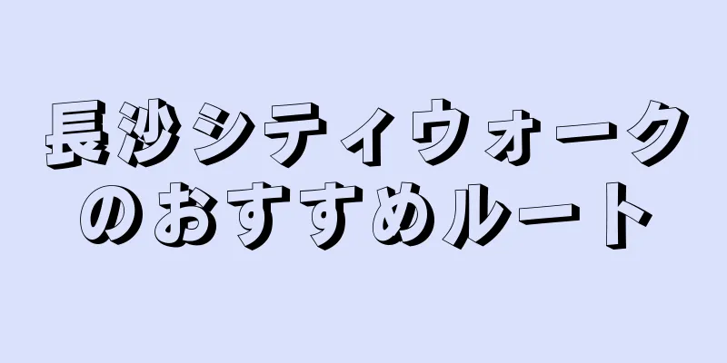 長沙シティウォークのおすすめルート