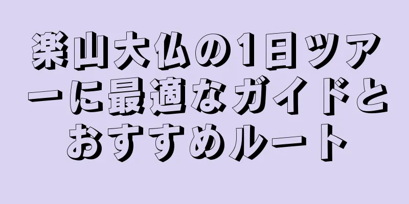 楽山大仏の1日ツアーに最適なガイドとおすすめルート