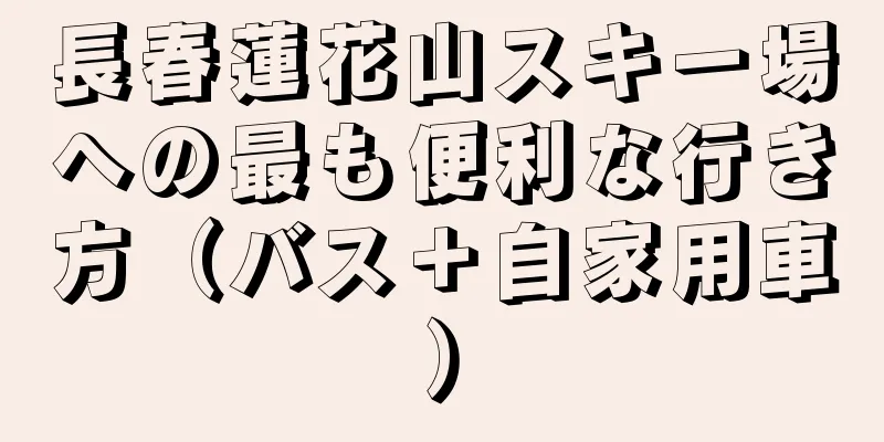 長春蓮花山スキー場への最も便利な行き方（バス＋自家用車）