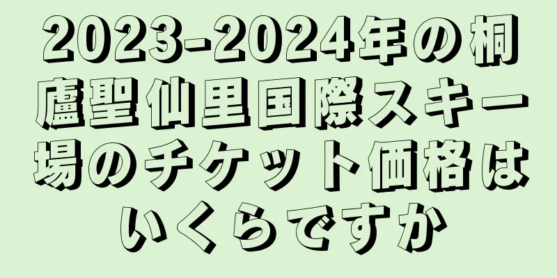 2023-2024年の桐廬聖仙里国際スキー場のチケット価格はいくらですか