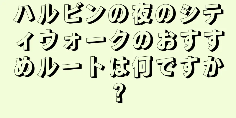 ハルビンの夜のシティウォークのおすすめルートは何ですか?
