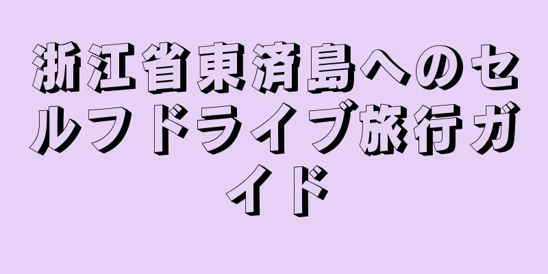 浙江省東済島へのセルフドライブ旅行ガイド