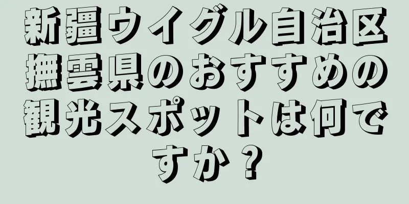 新疆ウイグル自治区撫雲県のおすすめの観光スポットは何ですか？
