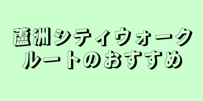蘆洲シティウォークルートのおすすめ