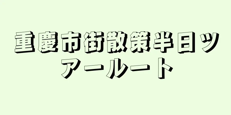 重慶市街散策半日ツアールート