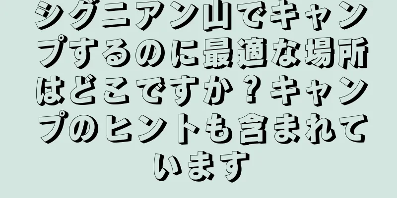 シグニアン山でキャンプするのに最適な場所はどこですか？キャンプのヒントも含まれています