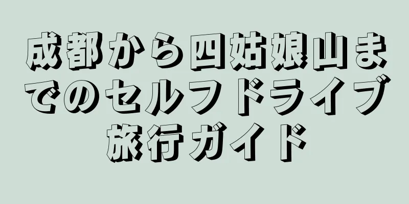 成都から四姑娘山までのセルフドライブ旅行ガイド