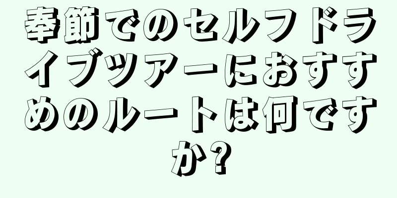 奉節でのセルフドライブツアーにおすすめのルートは何ですか?