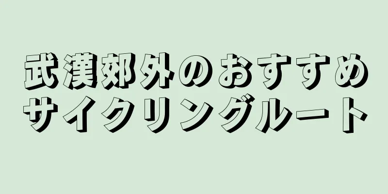 武漢郊外のおすすめサイクリングルート