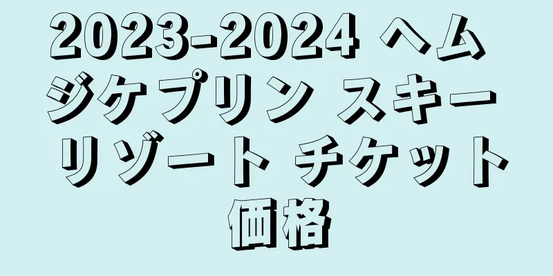 2023-2024 ヘム ジケプリン スキー リゾート チケット価格