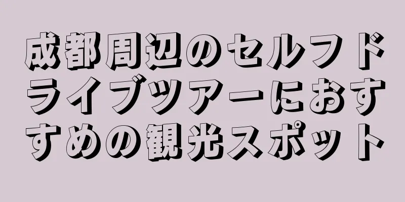 成都周辺のセルフドライブツアーにおすすめの観光スポット