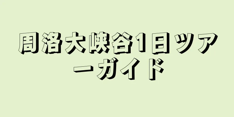 周洛大峡谷1日ツアーガイド