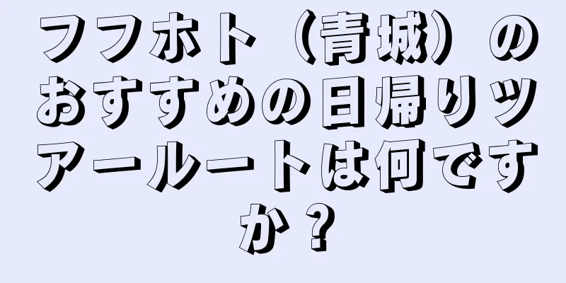 フフホト（青城）のおすすめの日帰りツアールートは何ですか？