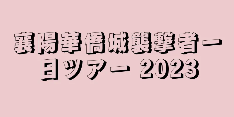 襄陽華僑城襲撃者一日ツアー 2023