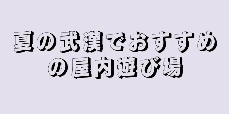 夏の武漢でおすすめの屋内遊び場