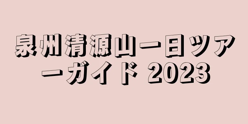 泉州清源山一日ツアーガイド 2023