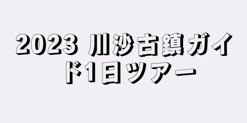 2023 川沙古鎮ガイド1日ツアー