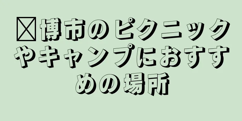 淄博市のピクニックやキャンプにおすすめの場所