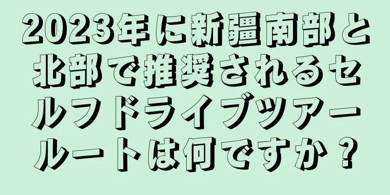 2023年に新疆南部と北部で推奨されるセルフドライブツアールートは何ですか？