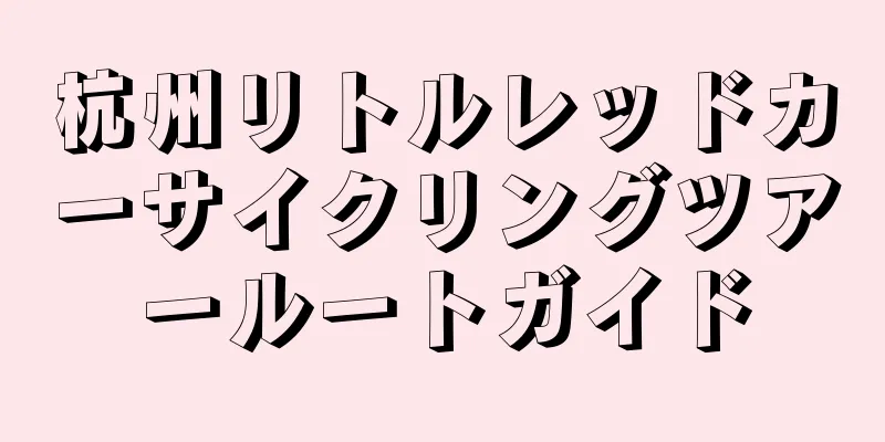 杭州リトルレッドカーサイクリングツアールートガイド