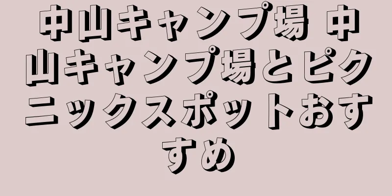 中山キャンプ場 中山キャンプ場とピクニックスポットおすすめ