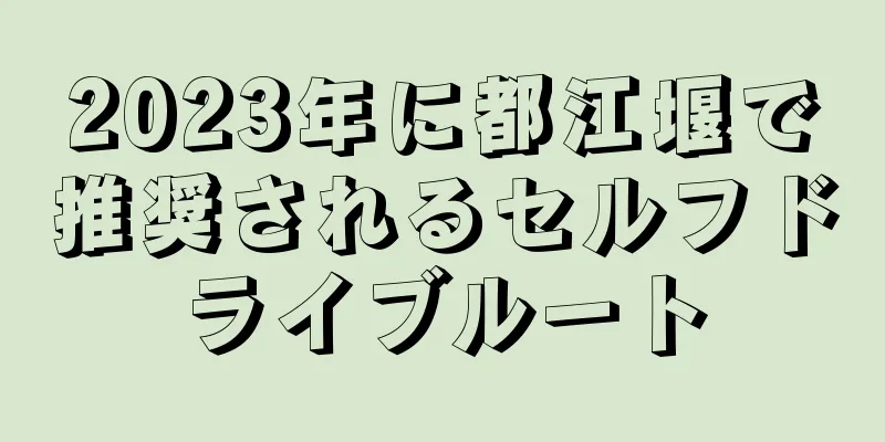 2023年に都江堰で推奨されるセルフドライブルート