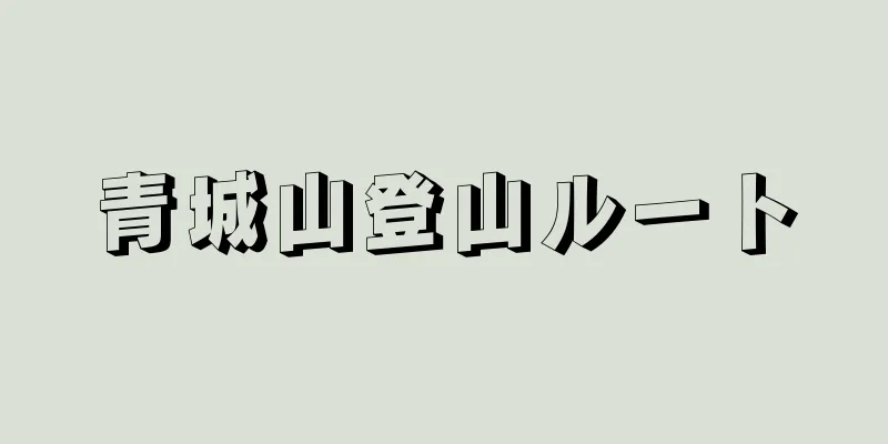 青城山登山ルート